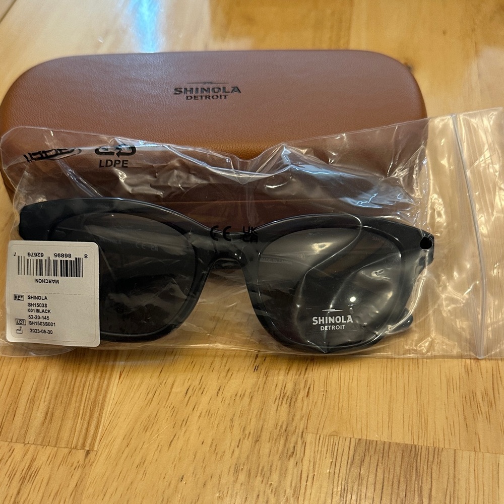Shinola Classic Black Sunglasses SH1503S - Picture 7 of 8